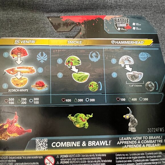 Bakugan Starter Pack Special Attack Ventri, Smoke and Hammerhead - Picture 3 of 4